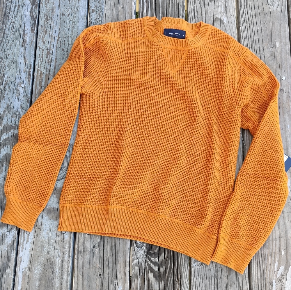 Lucky Brand Waffle Sweater Sz S